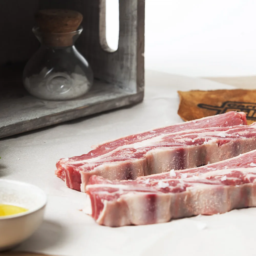 Costillas de porcino con el sello de Carnes Félix